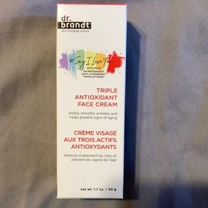 Dr. Brandt triple antioxidant face cream.